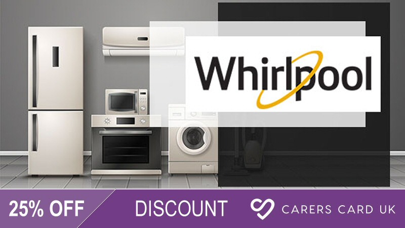 25 percent off Whirlpool products for card holders!