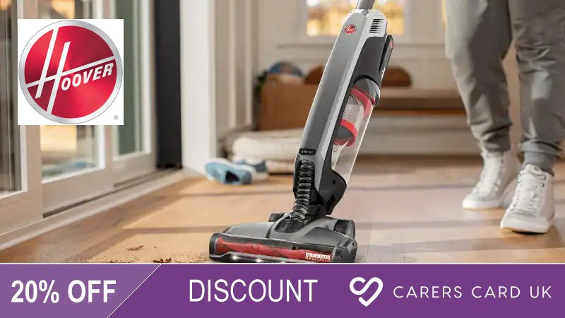 20 percent off Hoover products for card holders!